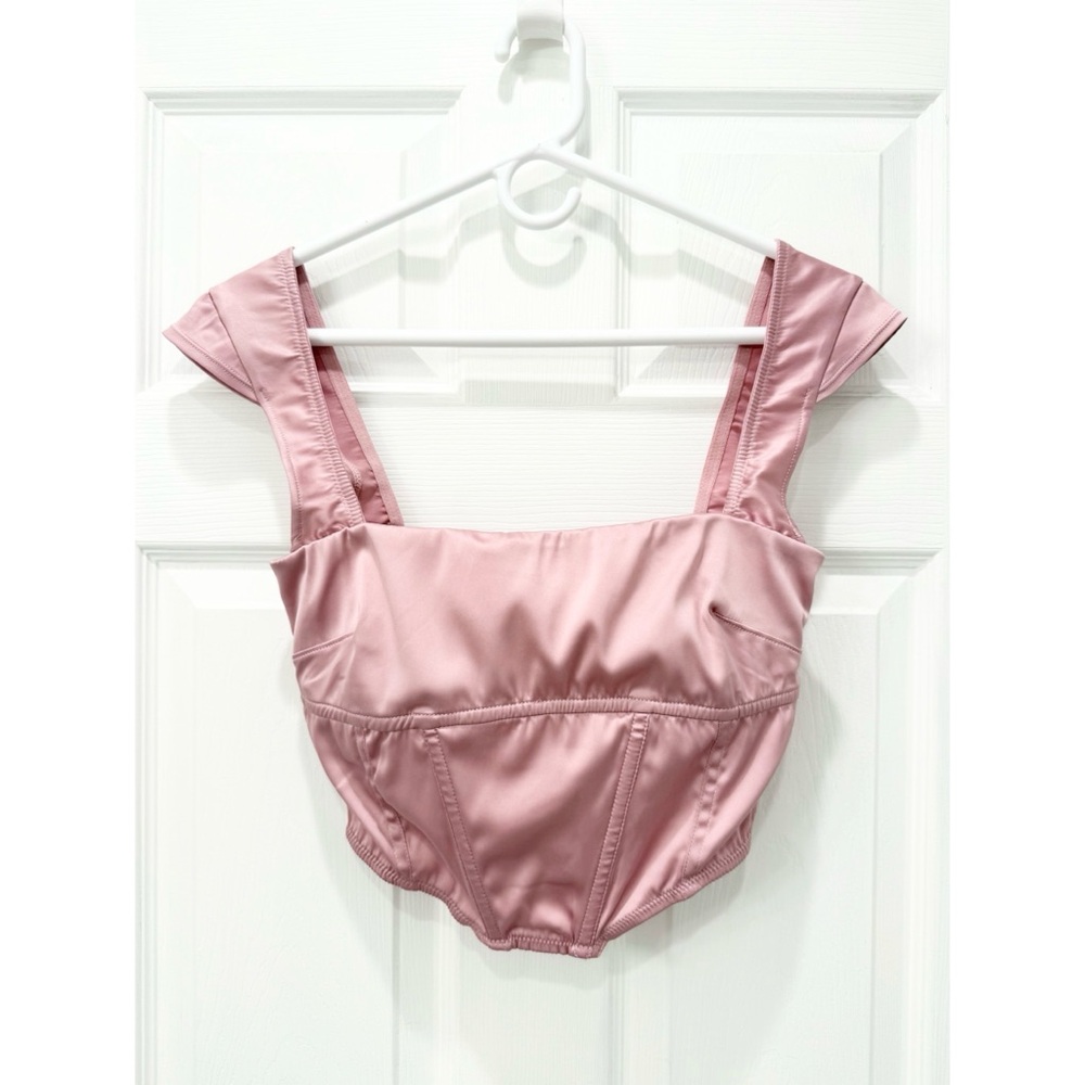 Urban Outfitters Out From Under Out Of Time Satin Corset Top